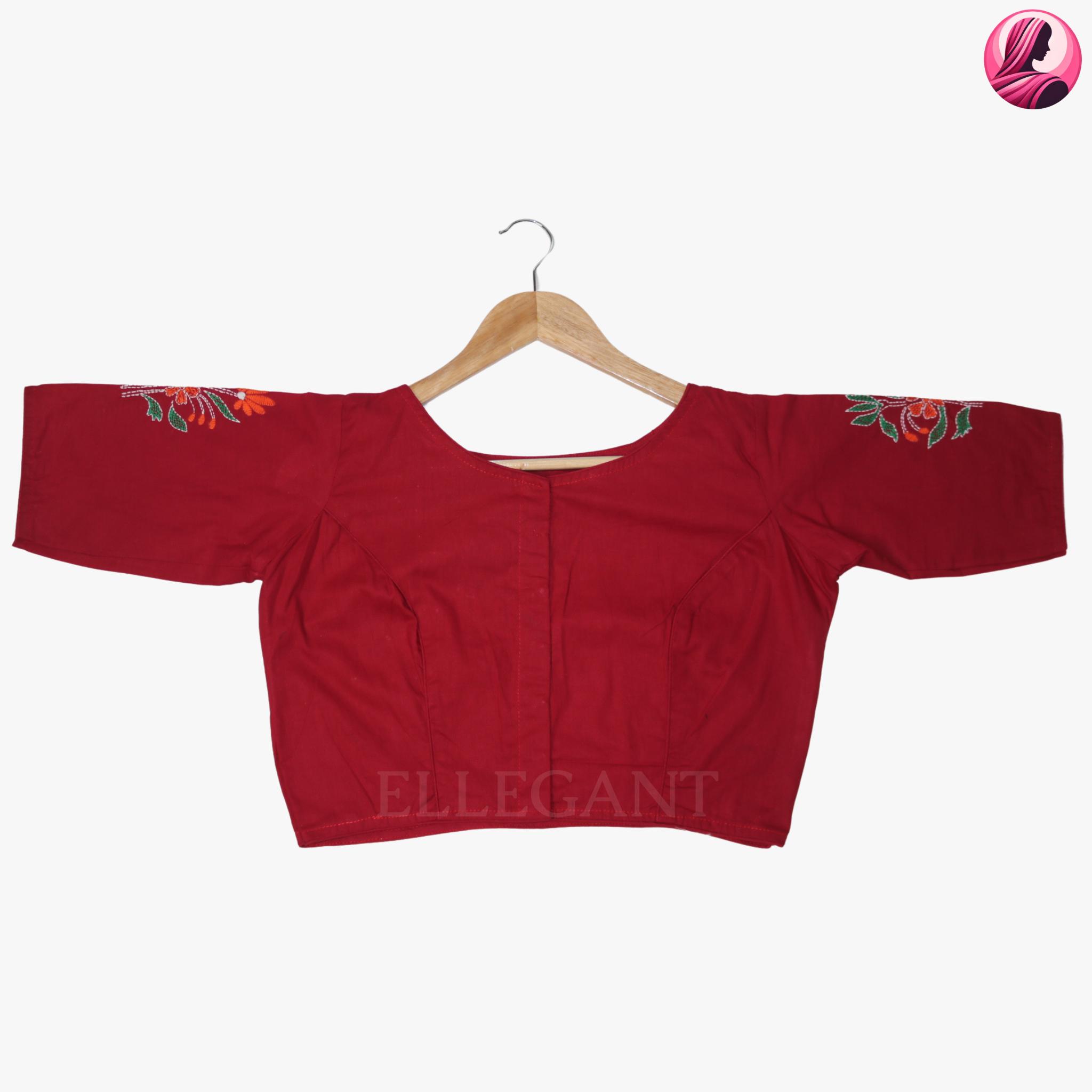 Maroon Blooming Basket Blouse